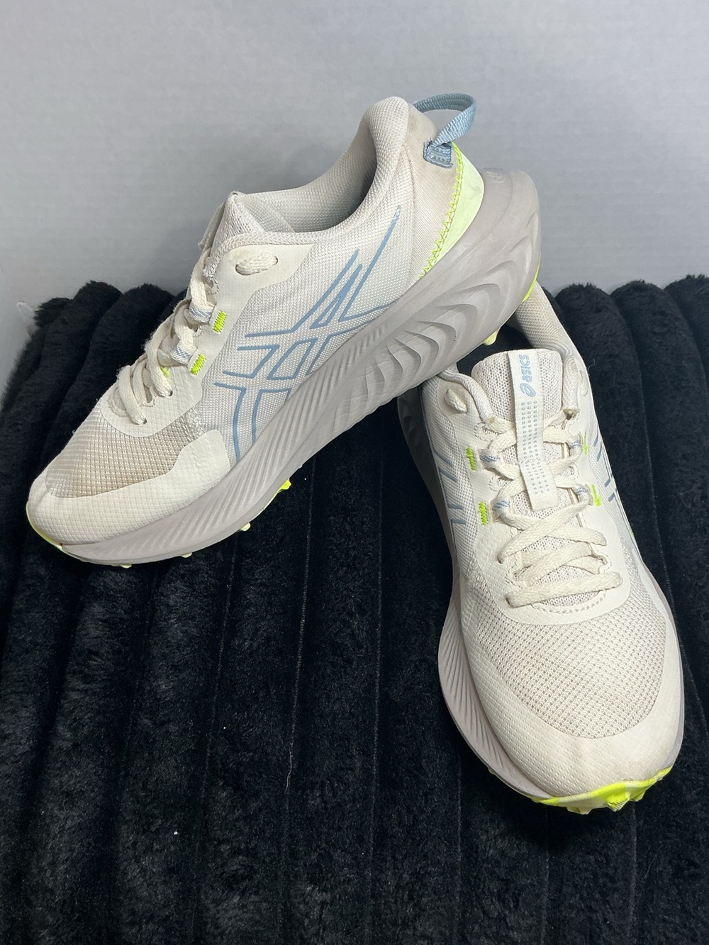 ASICS GEL-Excite Trail 2 Women’s 8.5 Birch Grey Blue Trail Running Shoes 1012B41